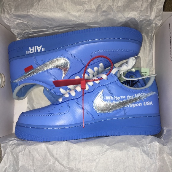 Nike off white Air Force 1 mca blue